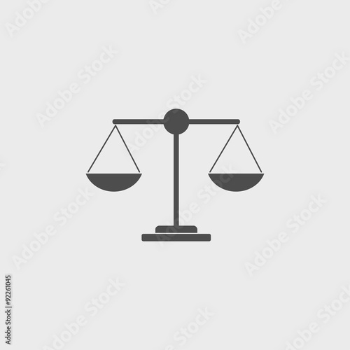 Scale icon - vector illustration
