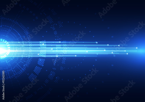 abstract vector hi speed technology internet background