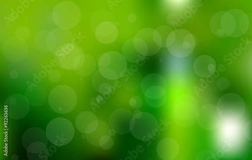Vector green bokeh background
