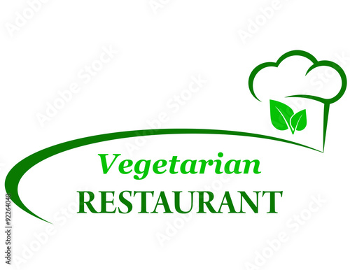vegetarian background with chef hat