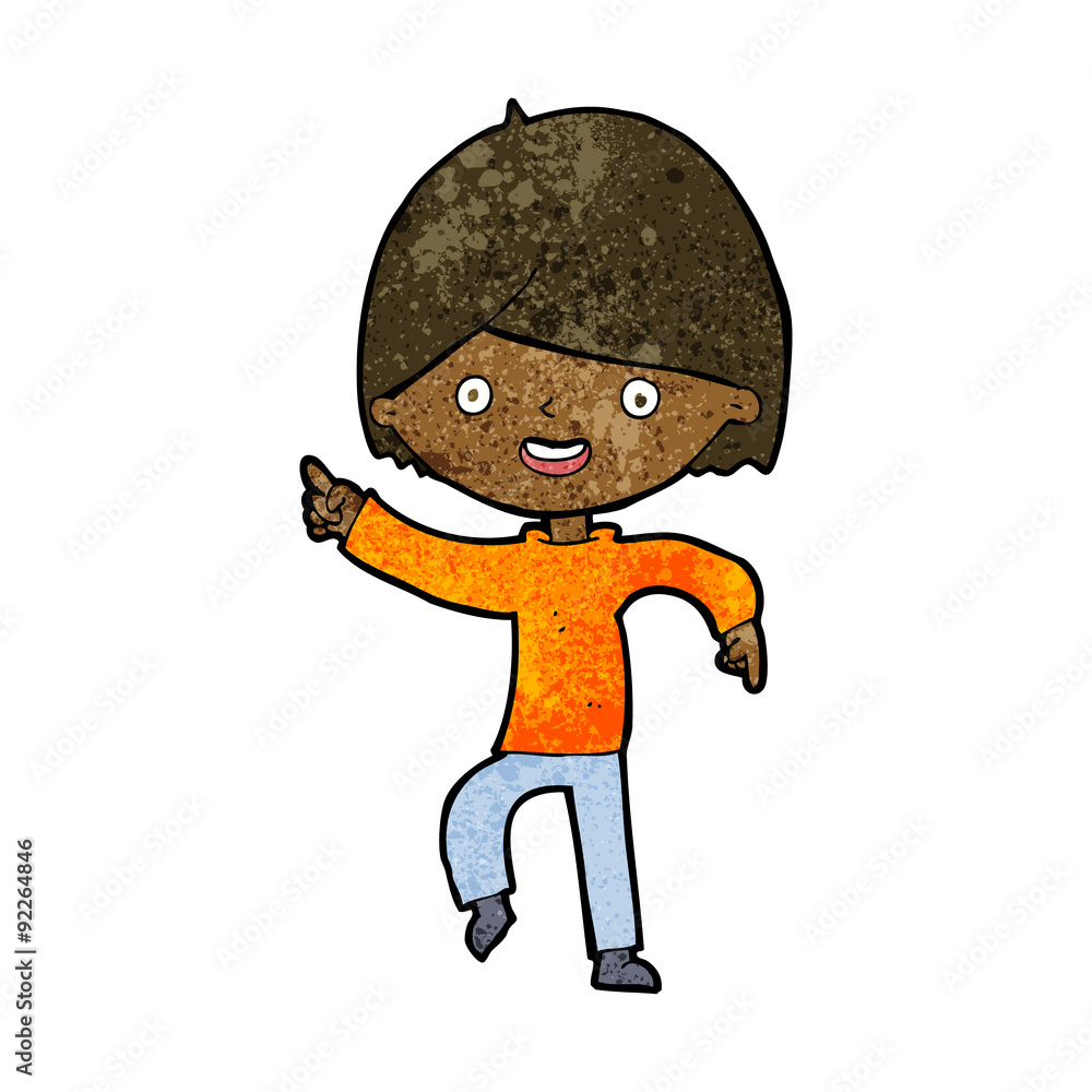 cartoon man pointing cartoon man pointing