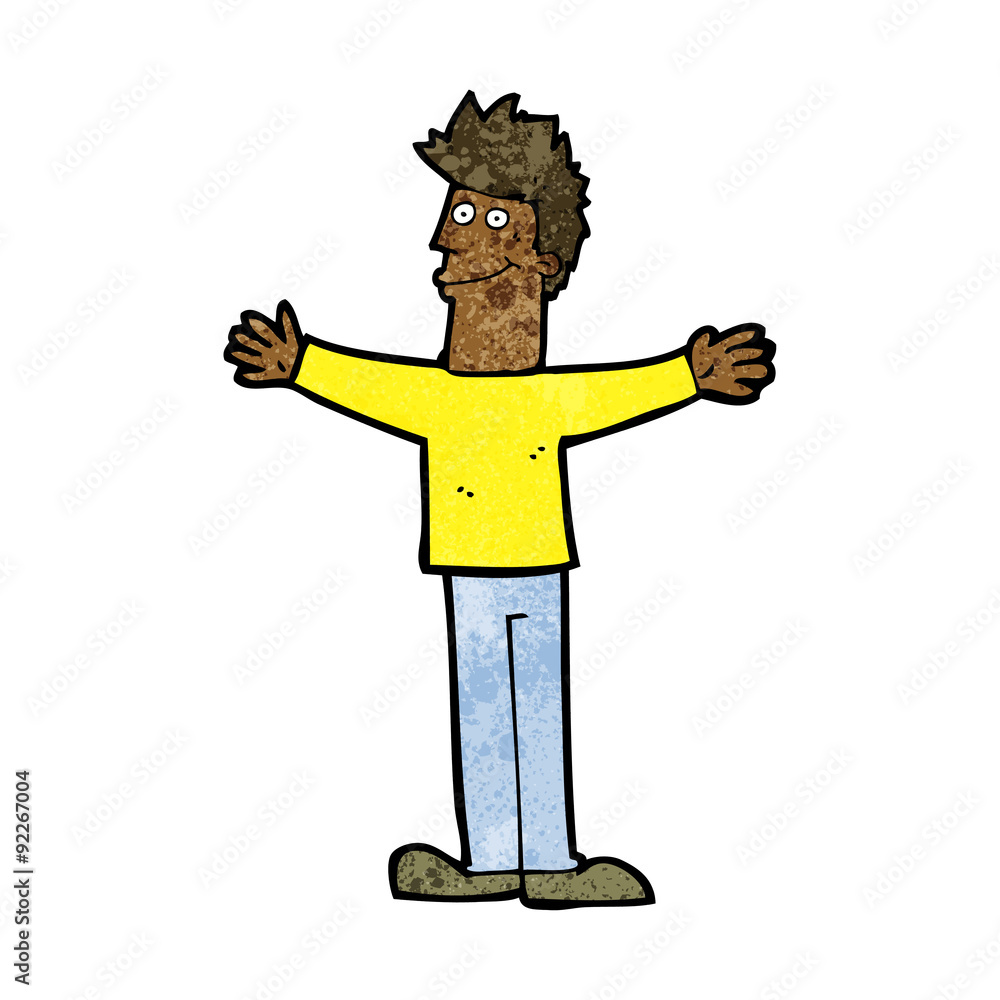 cartoon happy man cartoon happy man