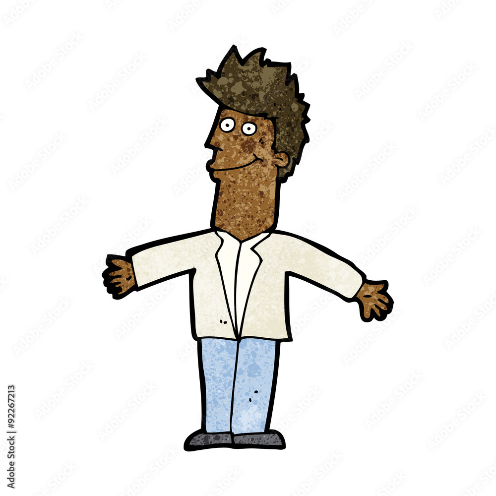cartoon happy man cartoon happy man