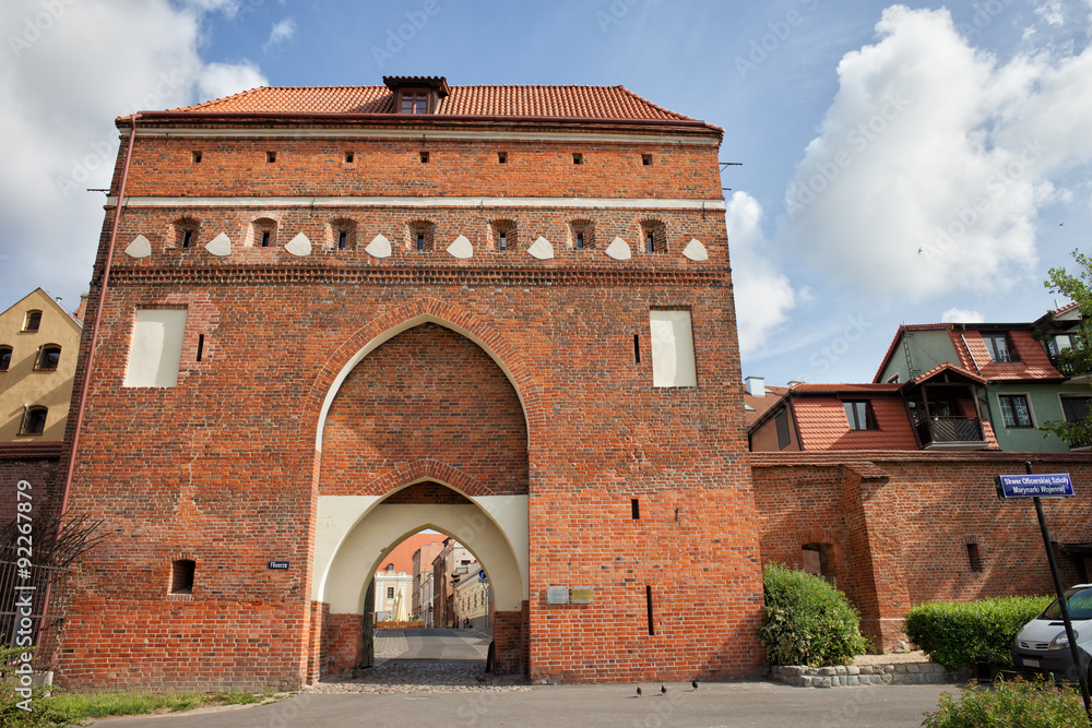Cloister Gate in Torun Medieval Fortification