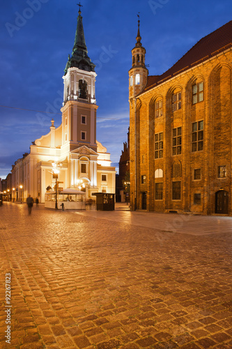 Old Market Square at Night in Torun