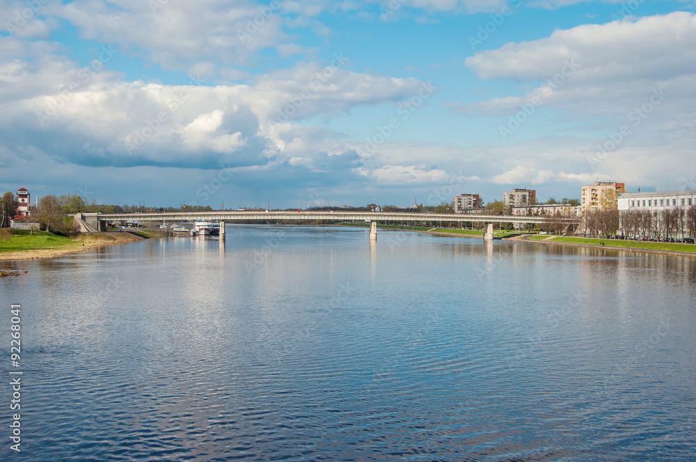 Bridge over the River Volkhov in Veliky Novgorod