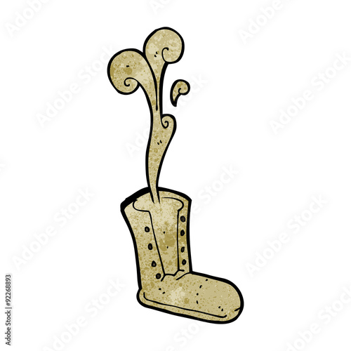 cartoon old boot