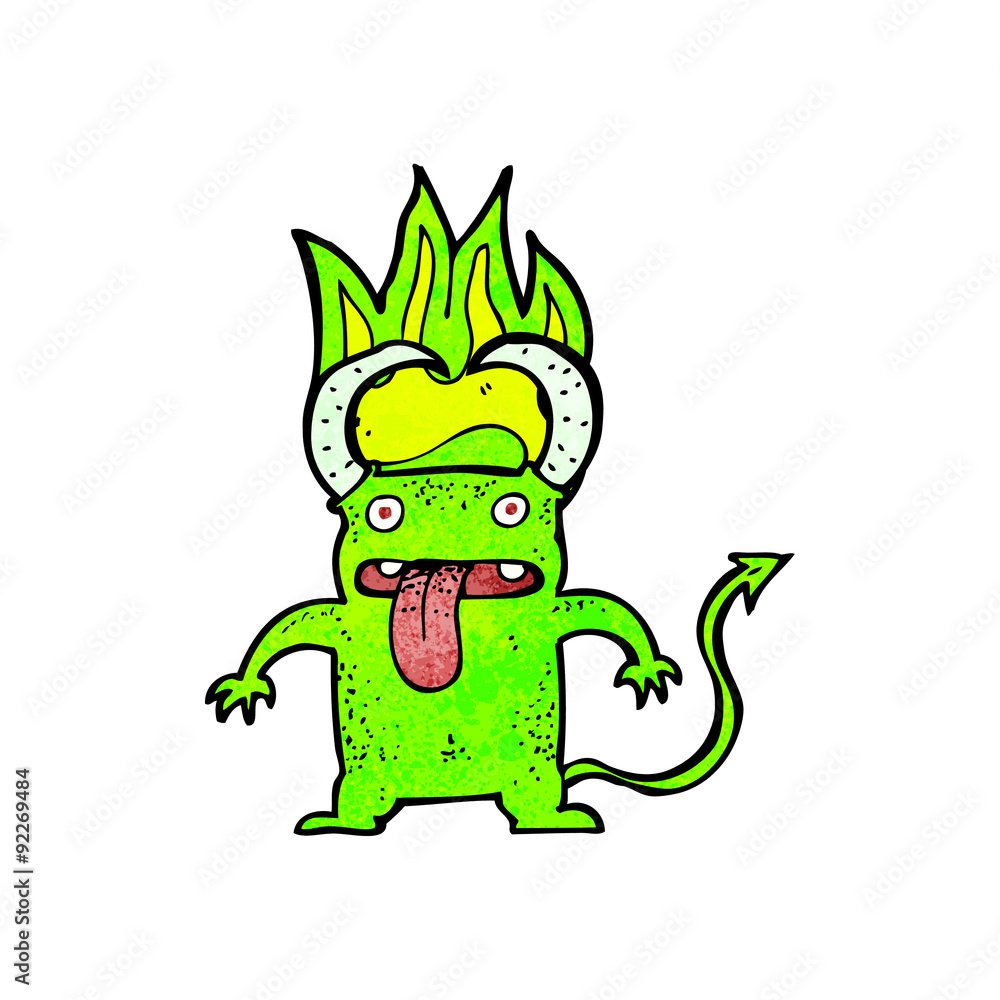 Obraz premium cartoon little devil