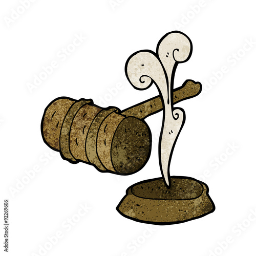 cartoon gavel
