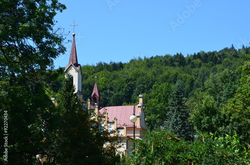 Fototapeta Naklejka Na Ścianę i Meble -  Kościół Rymanów-Zdrój