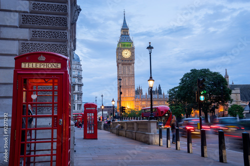 Big Ben and Westminster abbey in London, England