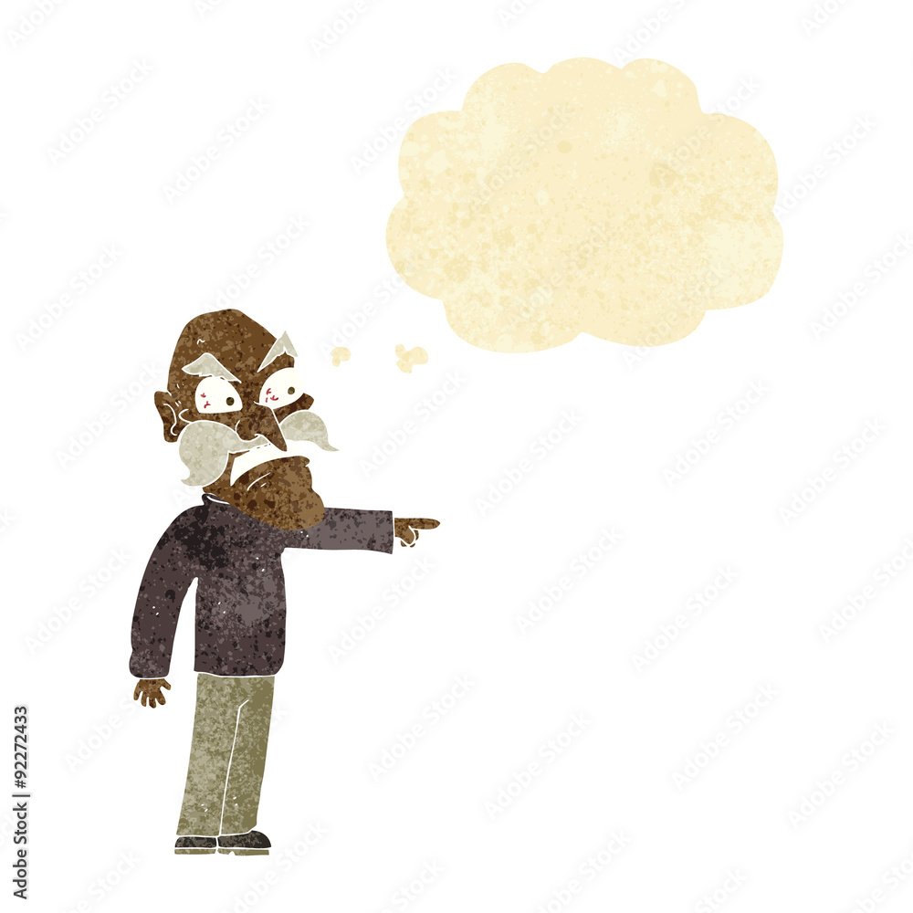 cartoon furious old man with thought bubble cartoon furious old man with thought bubble