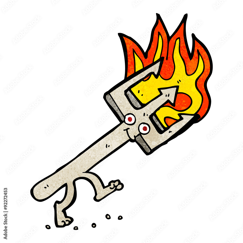 cartoon devil fork cartoon devil fork