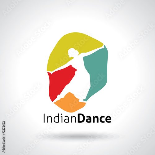 illustration of Indian classical dancer performing