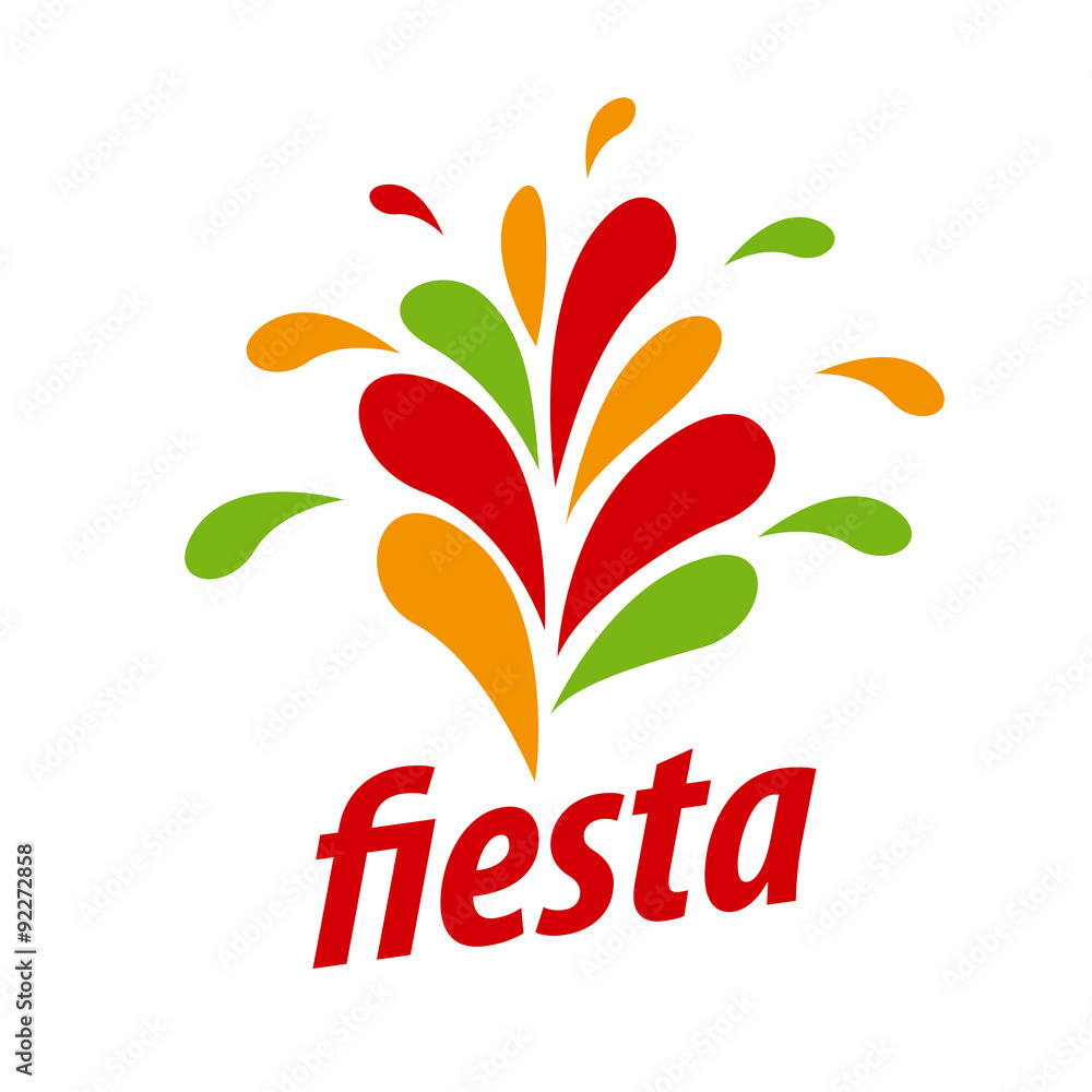 Festive abstract vector logo for fiesta Festive abstract vector logo for fiesta