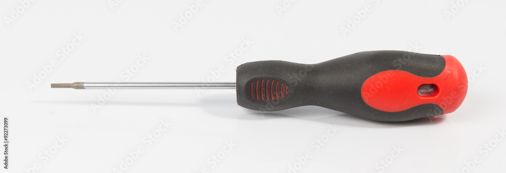 Red Screw Driver on White background Red Screw Driver on White background