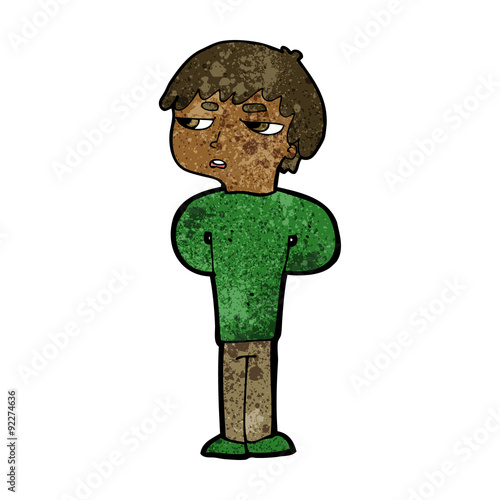 cartoon antisocial boy