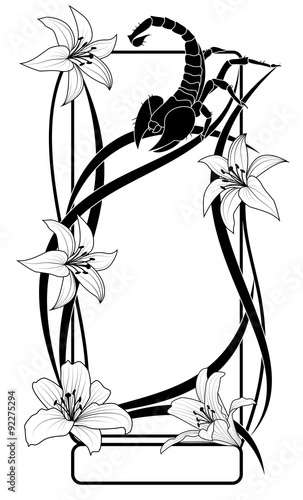 lily and scorpion, frame