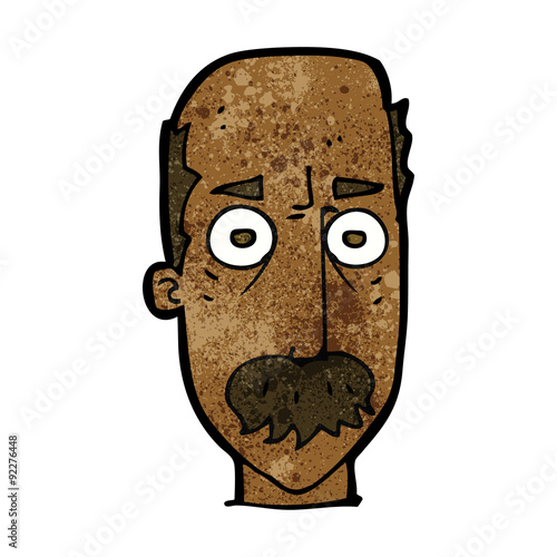 cartoon man with mustache