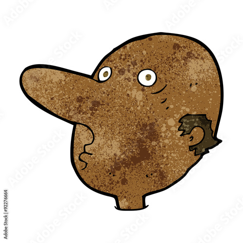 cartoon balding man