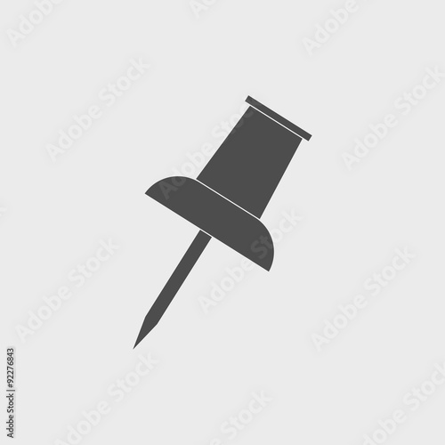 Vector push pin icon