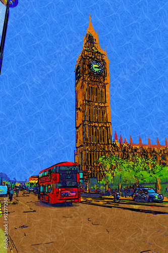 London art design illustration #92277250