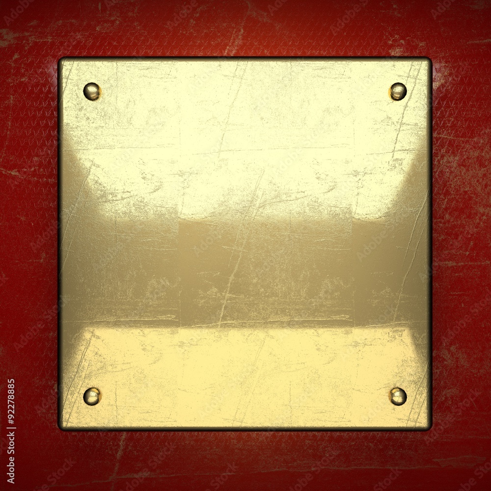 Fototapeta premium golden background painted in red