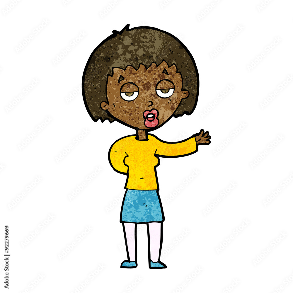 cartoon bored woman cartoon bored woman
