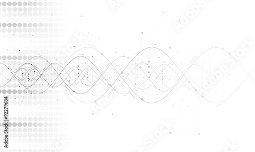 DNA Abstract background collection. Futuristic technology interf