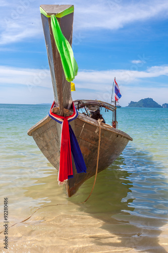 long tail boat, bateau à longue queue, Thaïlande 