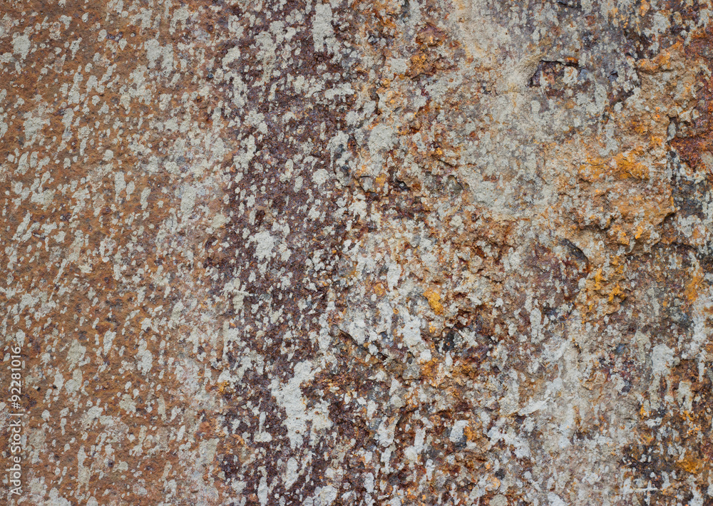 rusty metallic background with splashes of cement. rusty metallic background with splashes of cement.