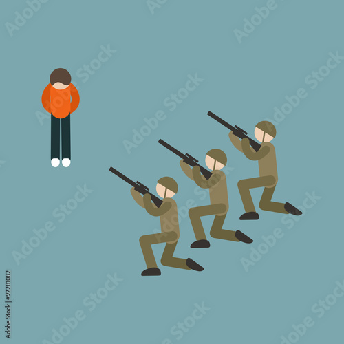 Shooting Death Editorial Illustration