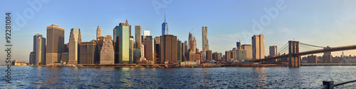 Manhattan sunrise panorama #92281084