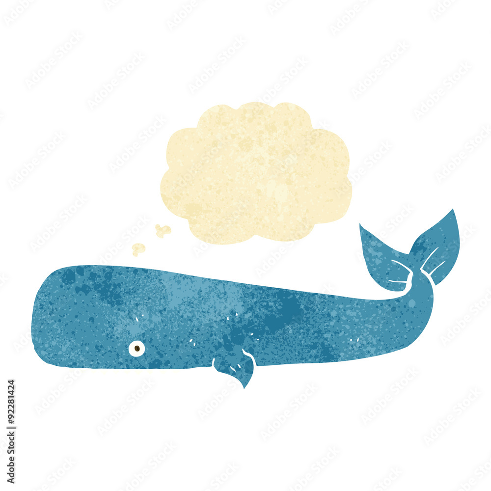 cartoon whale with thought bubble cartoon whale with thought bubble