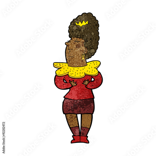 cartoon aristocratic woman