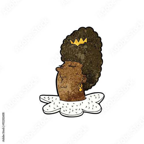 cartoon queen's head
