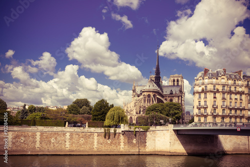 Notre Dam and the Seine river