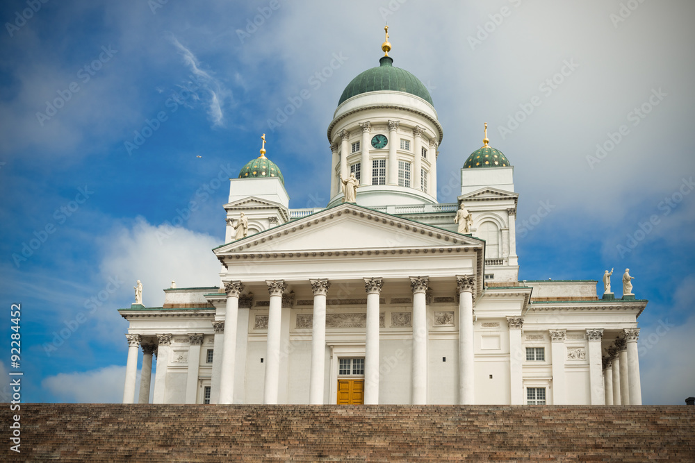Lutheran cathedral in the Old Town of Helsinki Lutheran cathedral in the Old Town of Helsinki