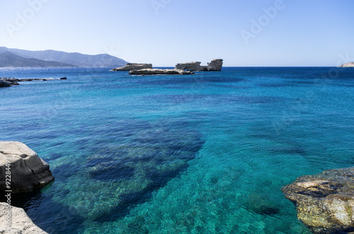 Amazing sea in Kimolos island, Cyclades, Greece