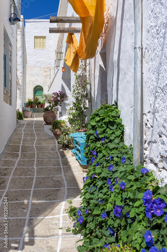 Street in Kimolos island, Cyclades, Greece photo