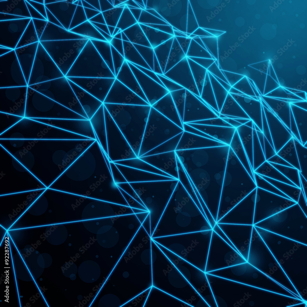Blue Abstract Technology Mesh Background Blue Abstract Technology Mesh Background