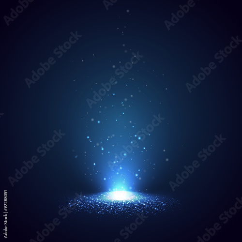 Background with rays of light. Vector illustration  photo