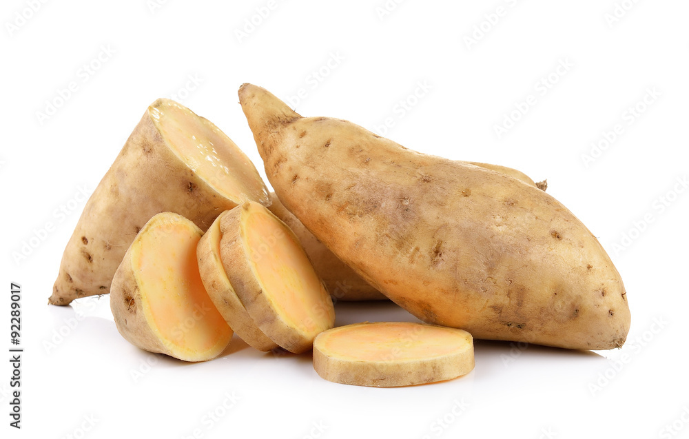 Sweet potato isolated on white background Sweet potato isolated on white background
