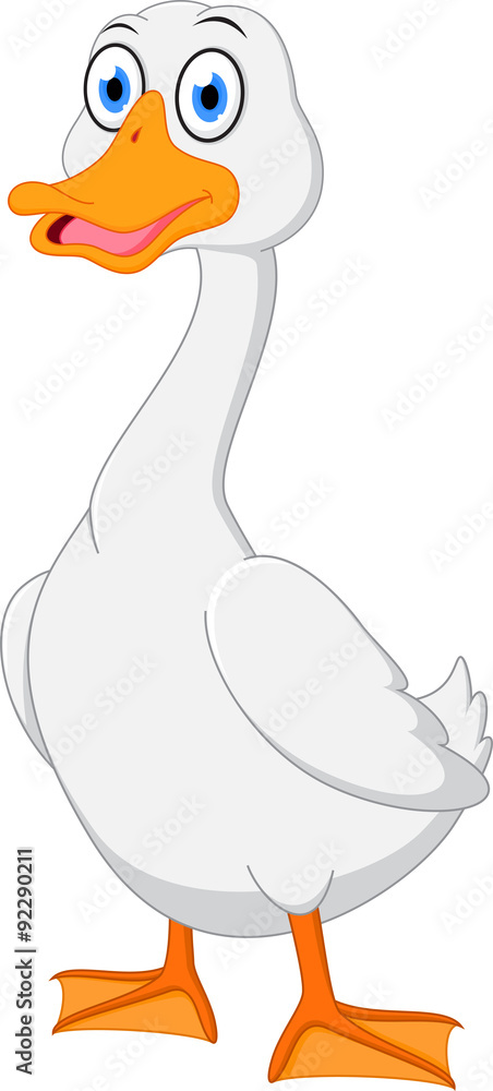 Cute duck cartoon vector de Stock | Adobe Stock Cute duck cartoon vector de Stock | Adobe Stock