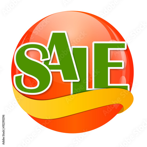Sale Sticker, Banner Template Vector Illustration