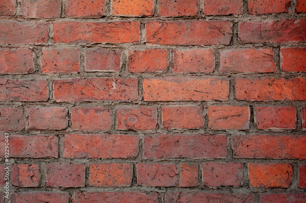 Texture of old red brick wall Texture of old red brick wall