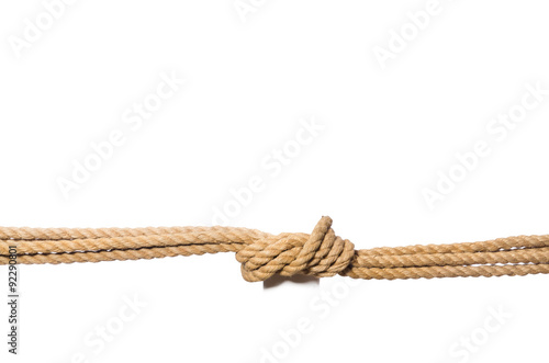 Rope isolated on the white background