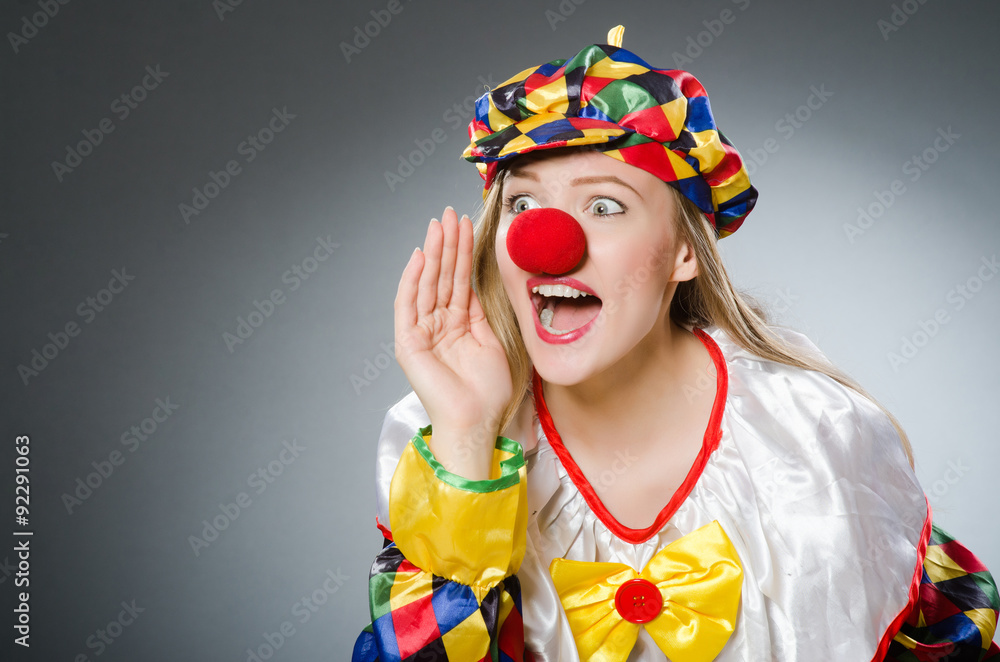 Clown in the funny concept Clown in the funny concept
