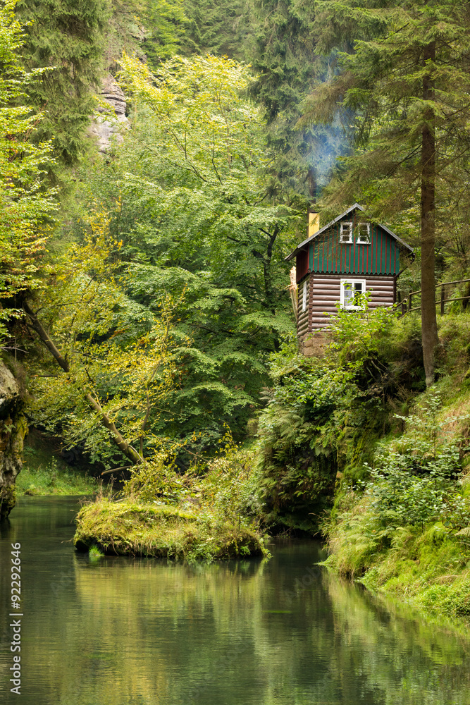 Flusslandschaft in Tschechien