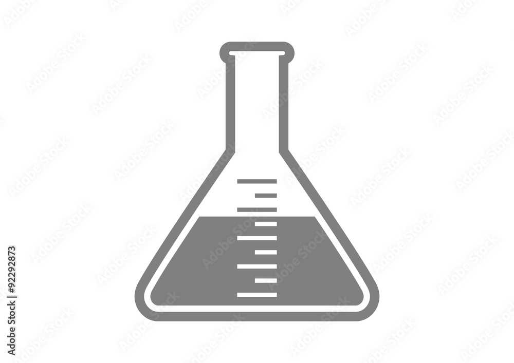 Isolated laboratory glass on white background Isolated laboratory glass on white background